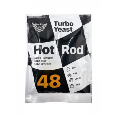 Турбо дріжджі спиртові Hot Rod 48 (146 г) для цукру