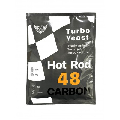 Турбо дрожжи спиртовые Hot Rod 48 Carbon (175 г) с активированным углем