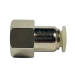 Фитинг никелированный для пневмошланга 6 мм, резьба 1/4 МАМА