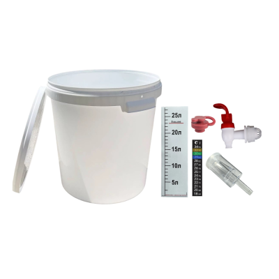 Бродильная емкость пищевая 33 литра (комплект улучшенный)