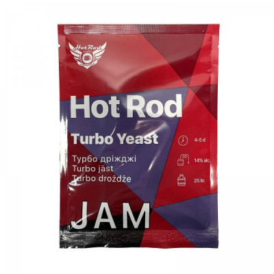 Спиртовые турбо дрожжи Hot Rod Jam на 25 л (69 г) для фруктовых браг