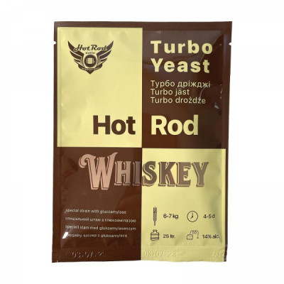 Турбо дрожжи для виски Hot Rod Whiskey на 25 л (71 г)
