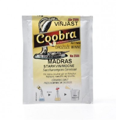 Винные дрожжи Coobra MADRAS для красного вина 