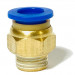 Фитинг латунный для пневмошланга 10 мм, резьба 1/4 ПАПА