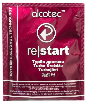 Турбо дрожжи спиртовые Alcotec Restart для восстановления брожения