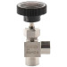 Кран угловой игольчатый, резьба 1/4 внутренняя (мама), нержавеющий